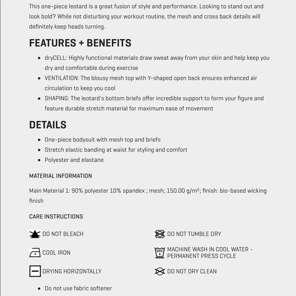 Puma Exclusive Leotard - Picture 5 of 5